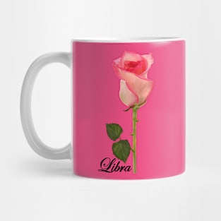 Libra Zodiac Horoscope Rose hand drawn art Mug